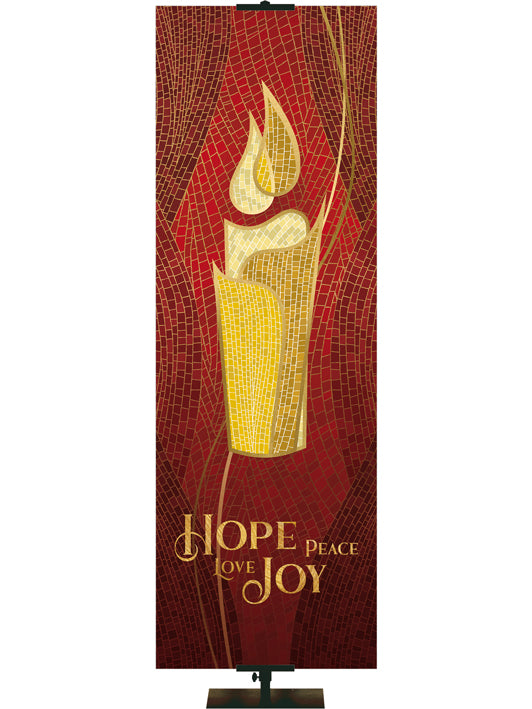 Mosaico navideño Esperanza Paz Amor Alegría