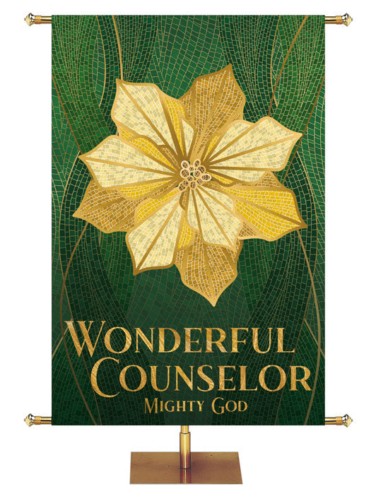 Wonderful Counselor Mighty God Christmas Mosaic