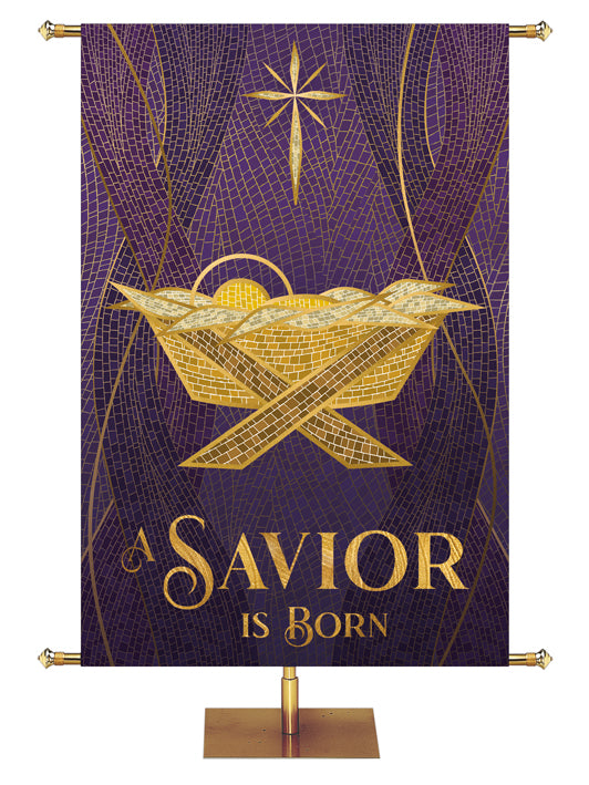 Christmas Mosaic Church Banners - Intricate, Artistic Displays for the ...