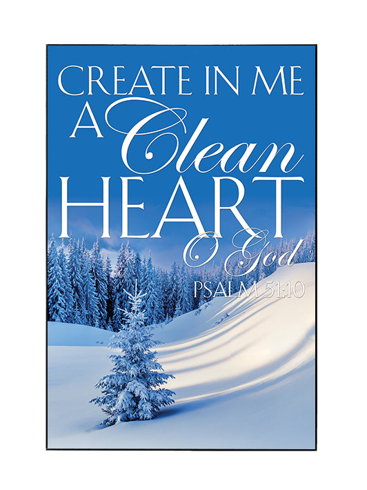 SEG Wall Art Portraits of Sacred Winter Create In Me a Clean Heart A