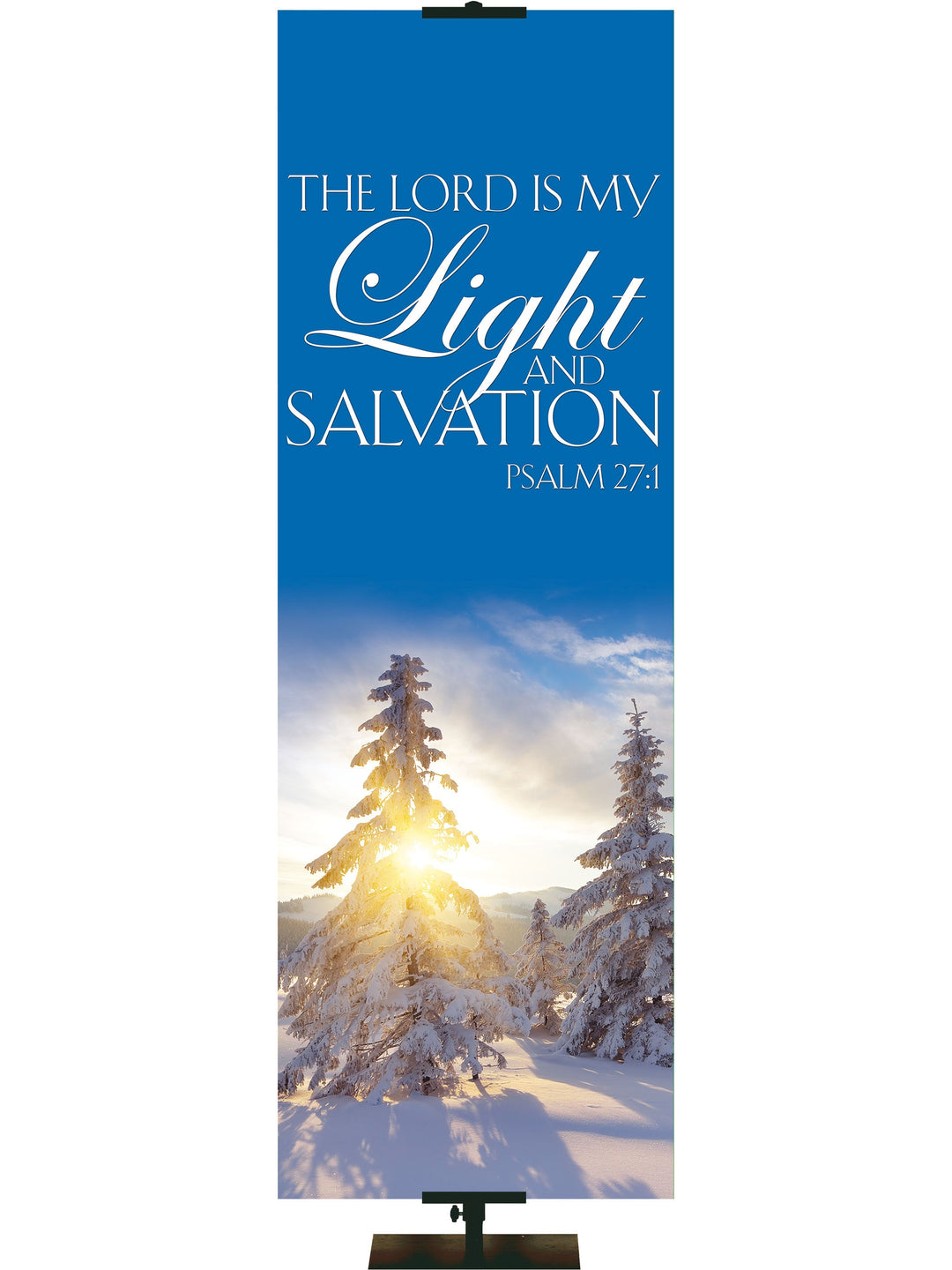 Portraits of Sacred Winter The Lord is My Light G Overstock Clearance Banner 4X12