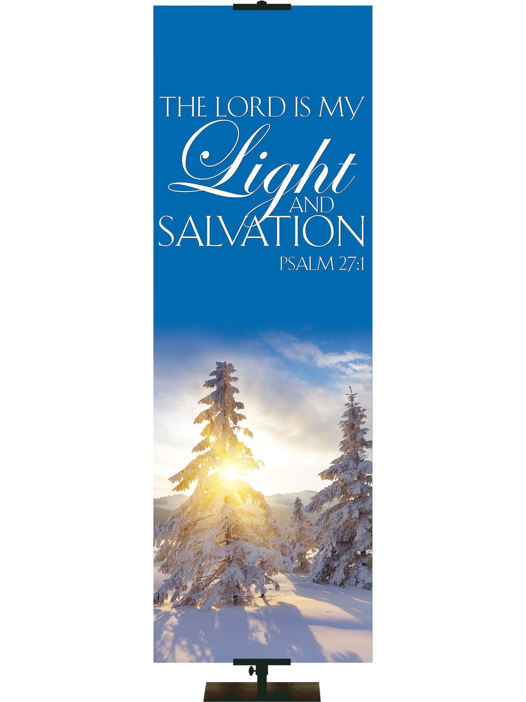 Irregular Portraits of Sacred Winter The Lord is My Light G (18 in x 5 ft, Pole Hems)