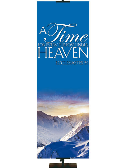Irregular Portraits of Sacred Winter A Time for Every Purpose (18 in x 5 ft, Pole Hems)