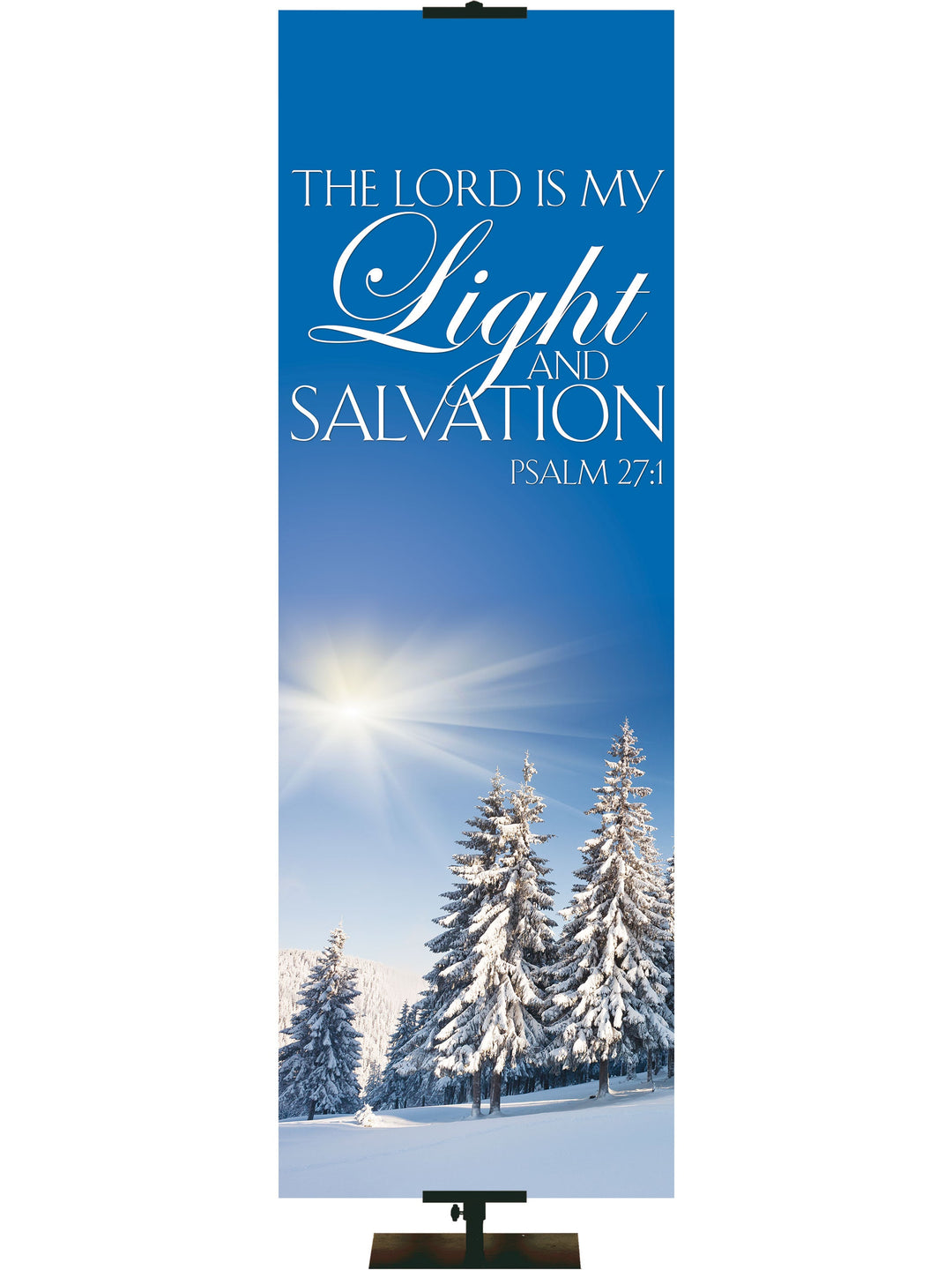 Irregular Portraits of Sacred Winter The Lord is My Light (18 in x 5 ft, Pole Hems)