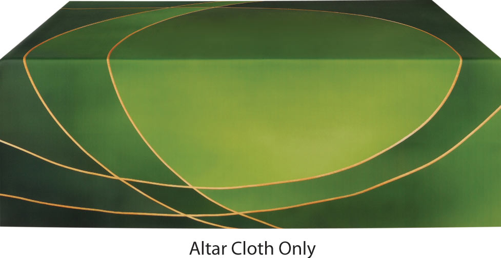 Liturgical Colors Altar Frontal 60X50 Lined Green Overstock Clearance Paraments Large Green Unlined