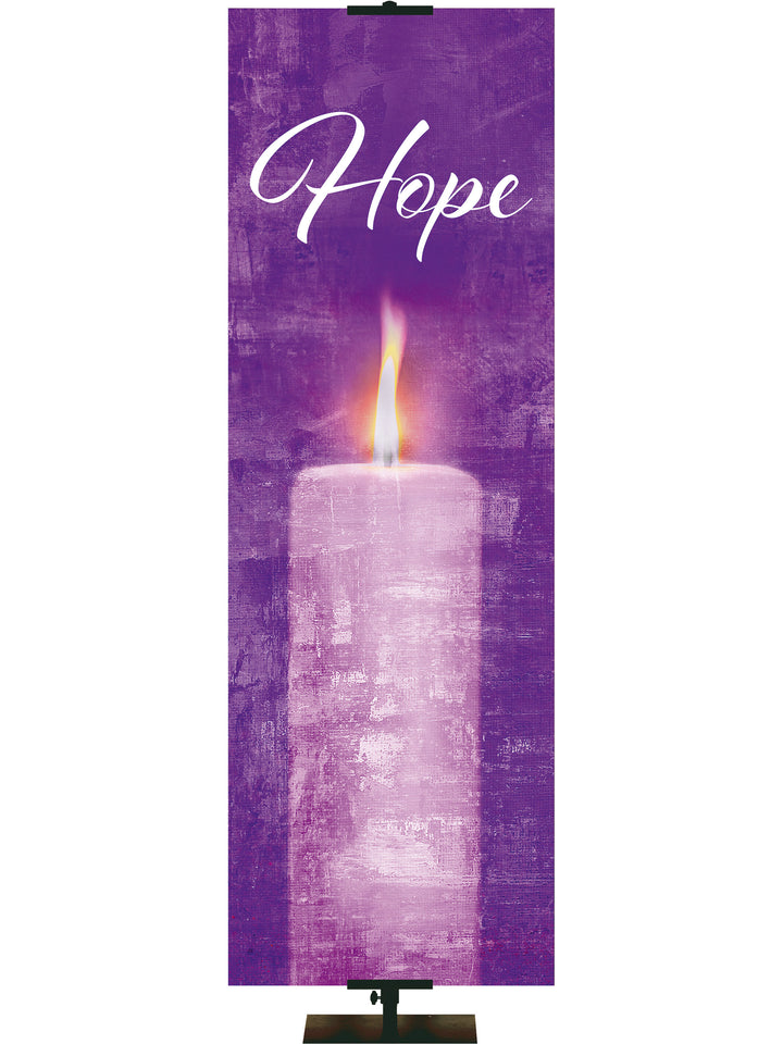 Advent Artistry Candle Hope - Advent Banners - PraiseBanners