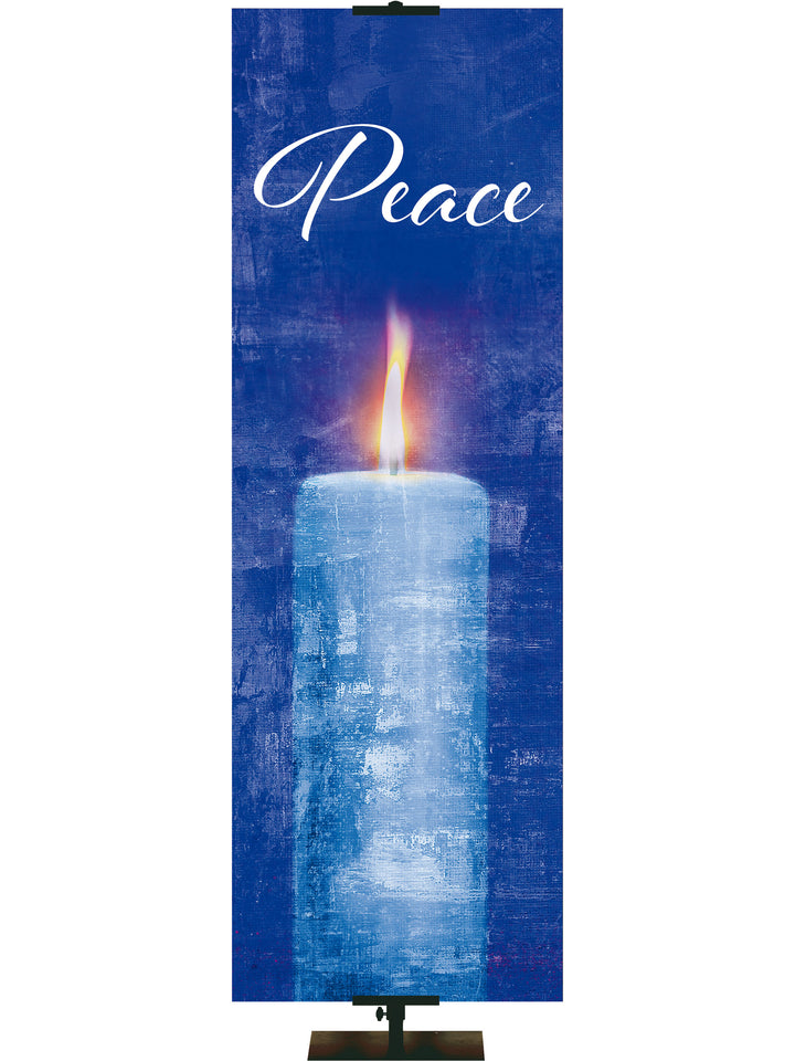 Advent Artistry Candle Peace - Advent Banners - PraiseBanners