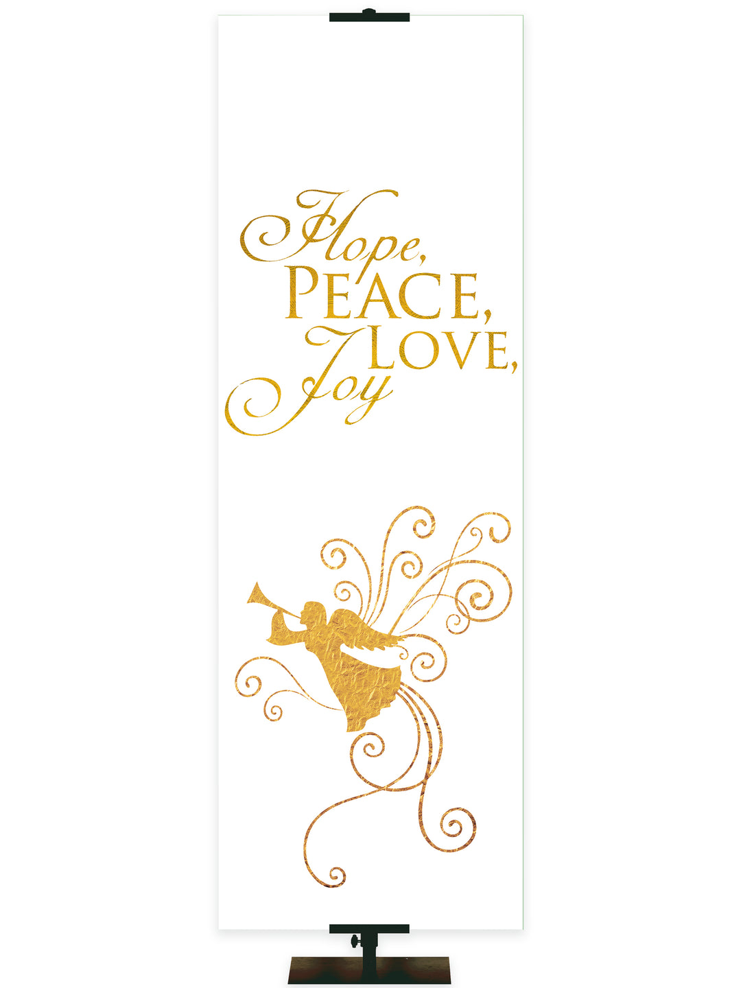 Advent Foil Hope, Peace, Love, Joy - Advent Banners - PraiseBanners