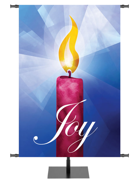 Symbols of the Liturgy Advent Joy Candle - Advent Banners - PraiseBanners