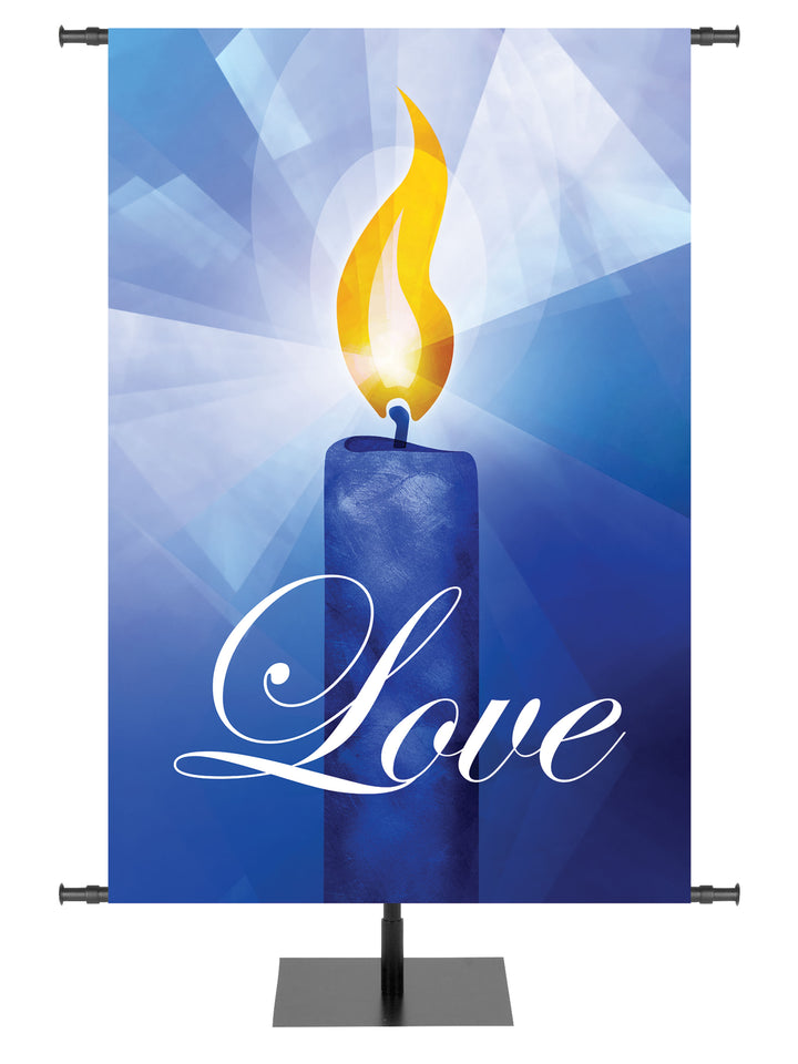 Love Candle Liturgical Advent Banner