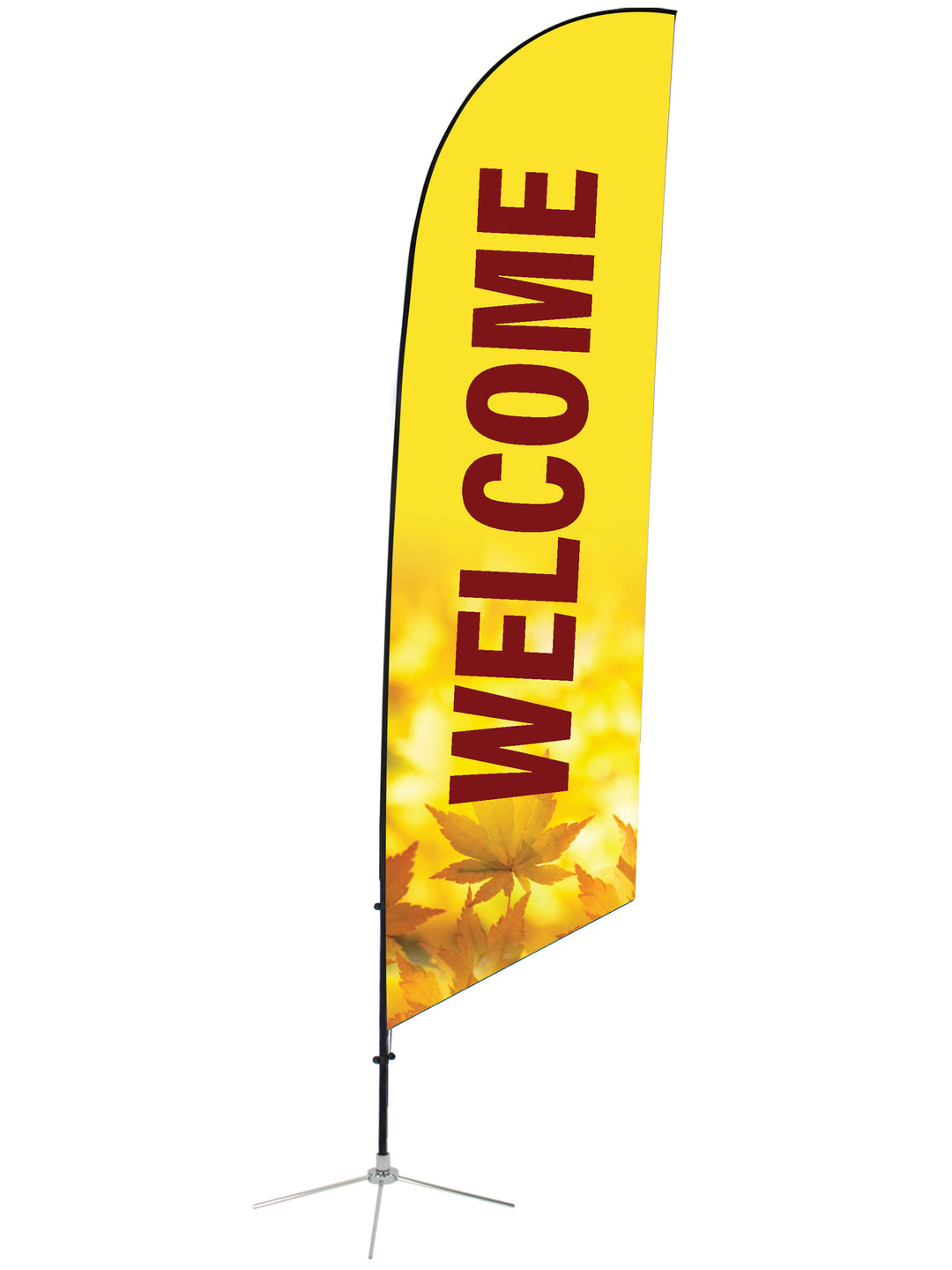 Welcome Fall Feather Flag Design 6