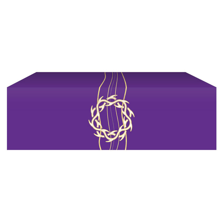 Frontal Cloth for Church Altars with Experiencing God Collection Crown of Thorns design in Blue, Green, Purple, Red and White