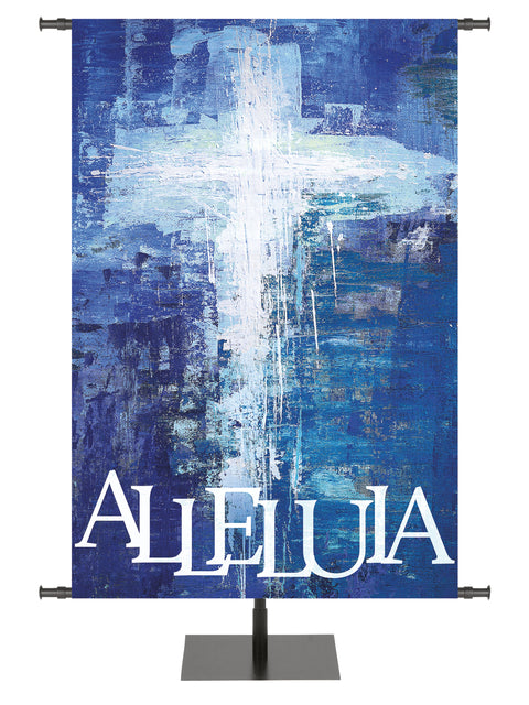 Brush Strokes of Easter Alleluia - Easter Banners - PraiseBanners