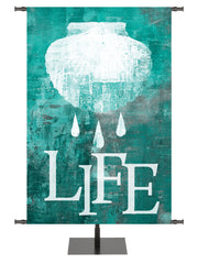 Brush Strokes of Faith Baptism and Life - Year Round Banners - PraiseBanners