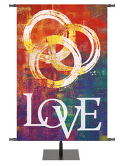 Brush Strokes of Faith Trinity and Love - Year Round Banners - PraiseBanners