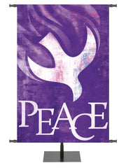 Brush Strokes of Faith Dove - Peace - Year Round Banners - PraiseBanners