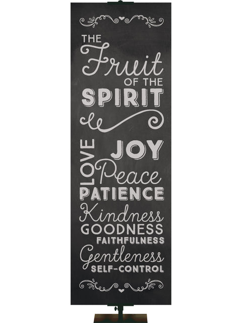 Chalkboard Fruit of the Spirit - Year Round Banners - PraiseBanners