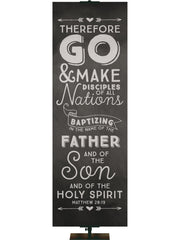 Chalkboard Go and Make Disciples - Year Round Banners - PraiseBanners