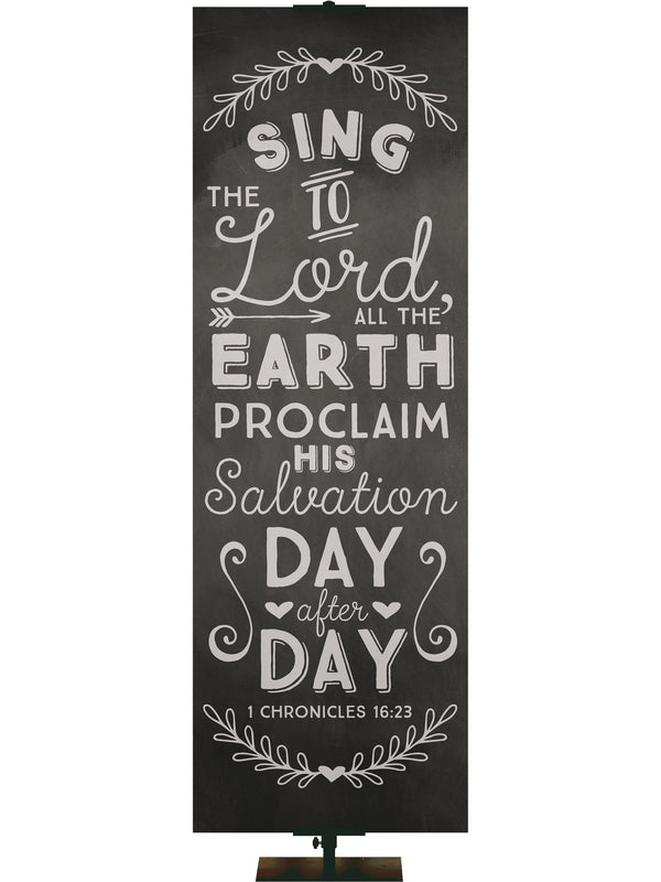 Chalkboard Proclaim His Salvation