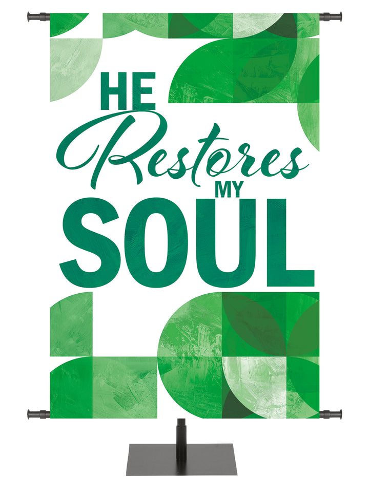 Circle of His Truth He Restores My Soul - Year Round Banners - PraiseBanners