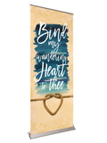 Retractable Banner with Stand Celebration in Song Bind My Wandering Heart - Year Round Banners - PraiseBanners
