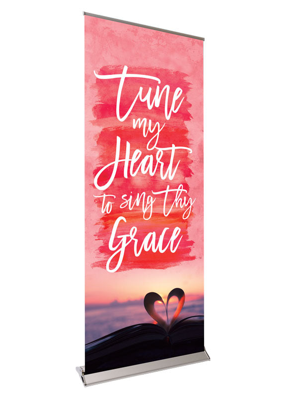 Retractable Banner with Stand Celebration in Song Tune My Heart