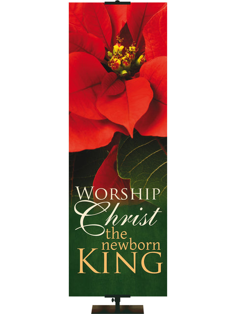 Colors of Christmas Worship Christ the Newborn King - Christmas Banners - PraiseBanners