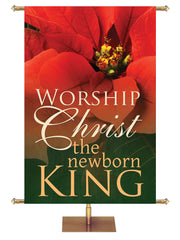 Colors of Christmas Worship Christ the Newborn King - Christmas Banners - PraiseBanners