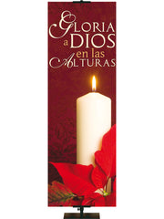 Spanish Colors of Christmas Glory to God - Christmas Banners - PraiseBanners