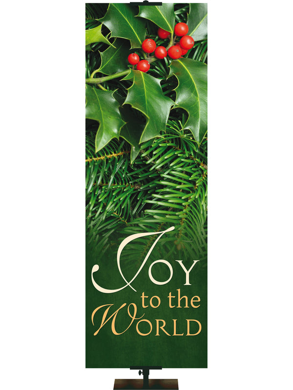 Joy to the World Colors of Christmas Banner