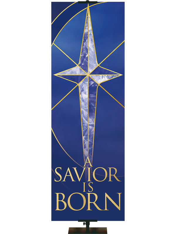 A Savior Is Born Christmas Liturgical Banner