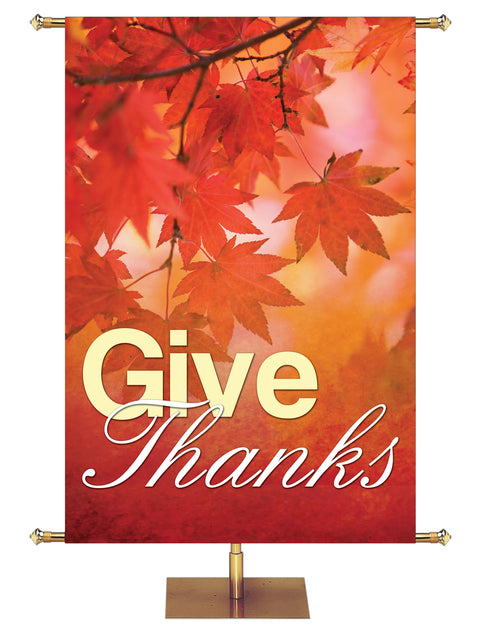 Give Thanks Colors of Autumn Banner