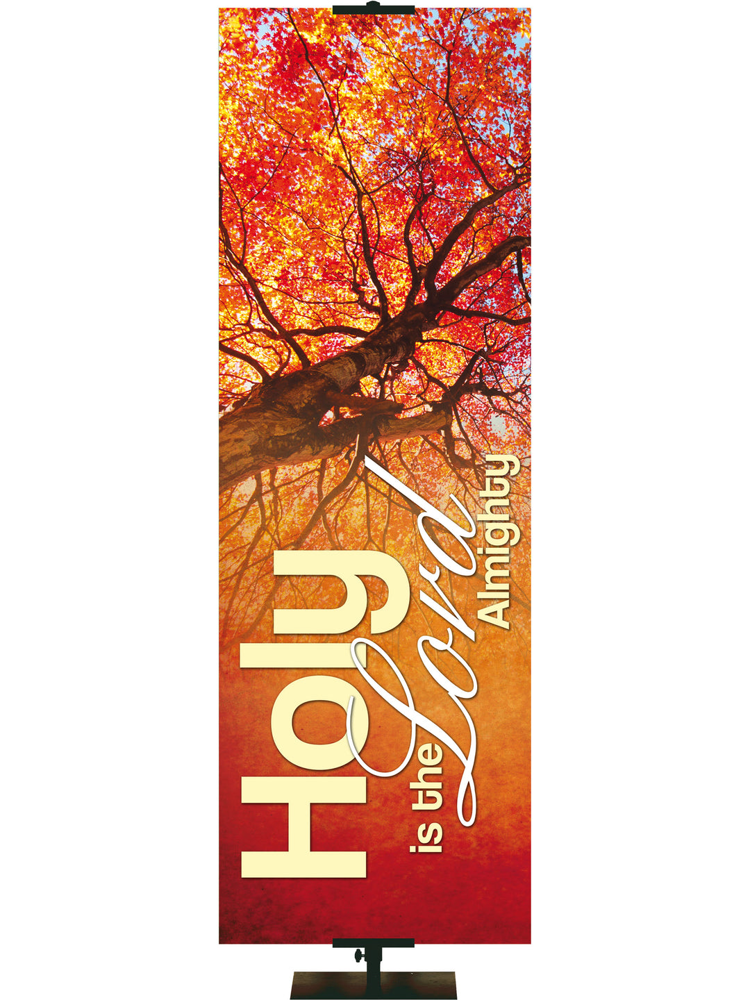Colors of Autumn Holy is the Lord Almighty - Fall Banners - PraiseBanners