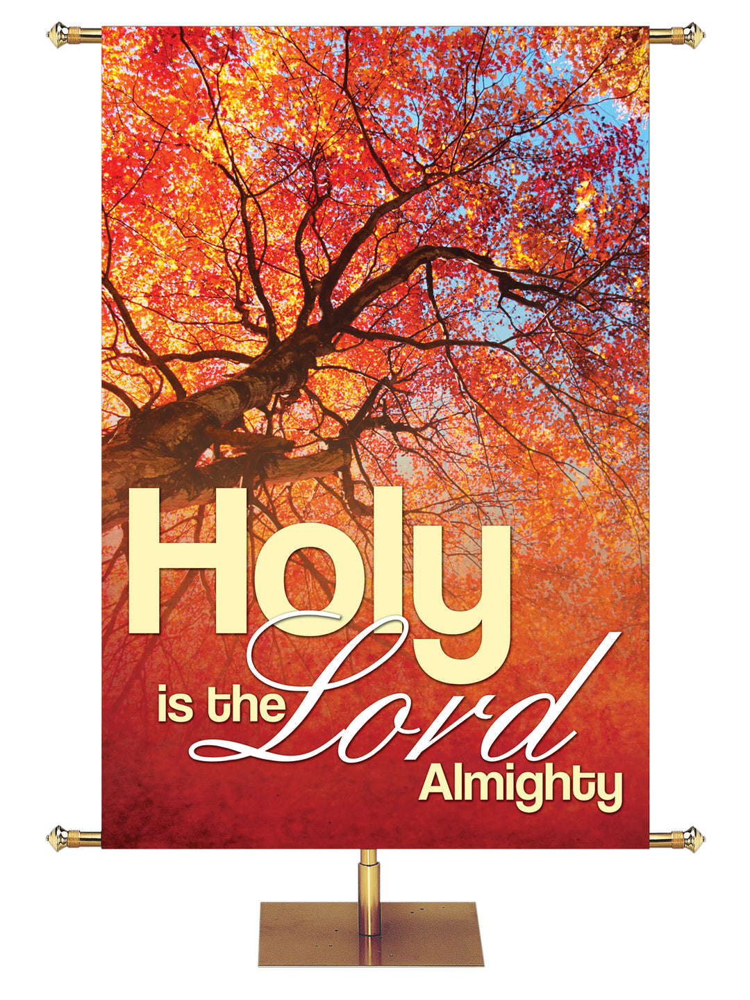 Holy is the Lord Almighty Colors of Autumn Banner