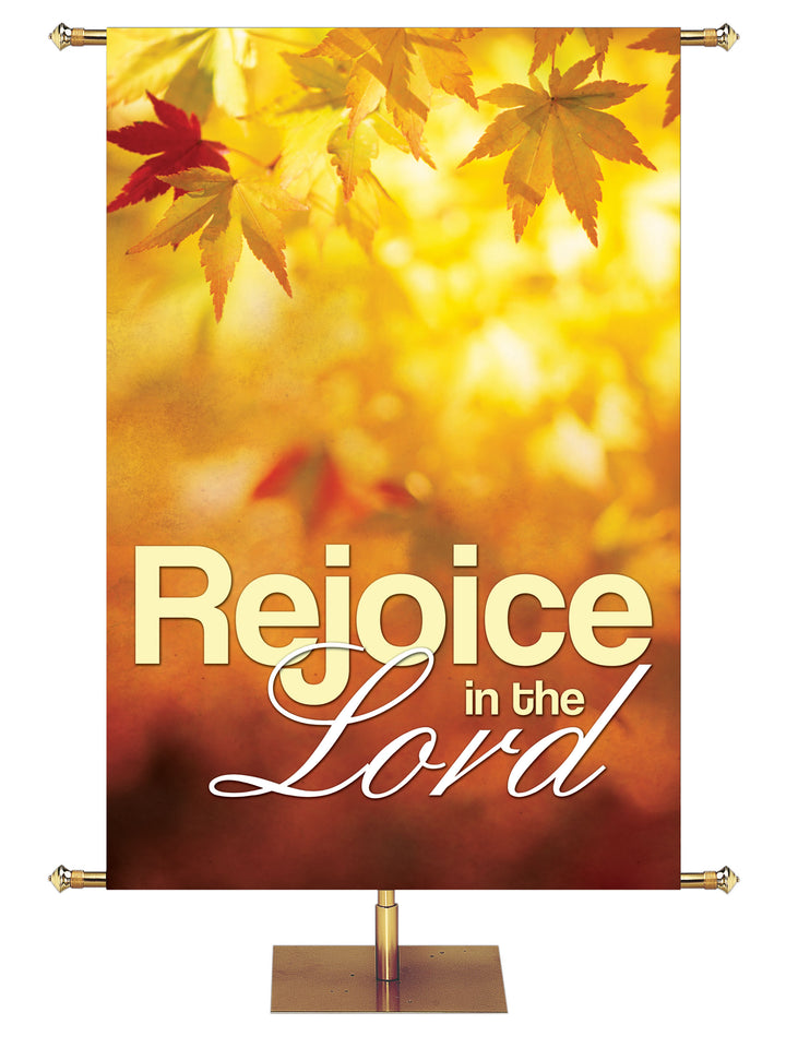 Rejoice in the Lord Colors of Autumn Banner