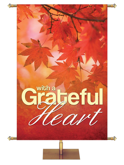 With a Grateful Heart Colors of Autumn Banner