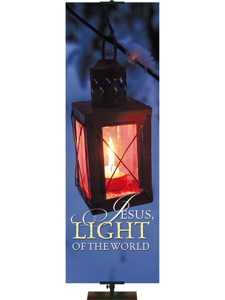 Christmas Creation Jesus, Light of the World - Christmas Banners - PraiseBanners