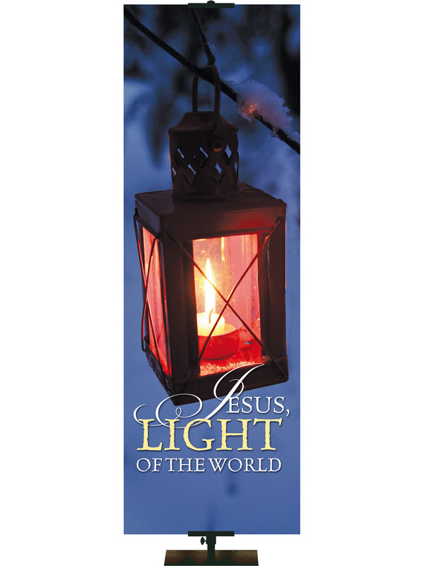 Jesus Light of the World Christmas Creation Banner