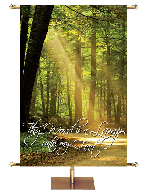 Word is a Lamp Creation Church Banner