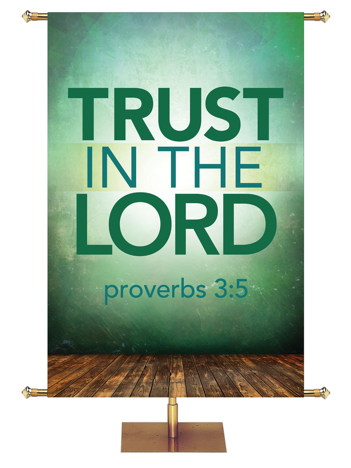 Contemporary Scriptures Trust in The Lord - Year Round Banners - PraiseBanners