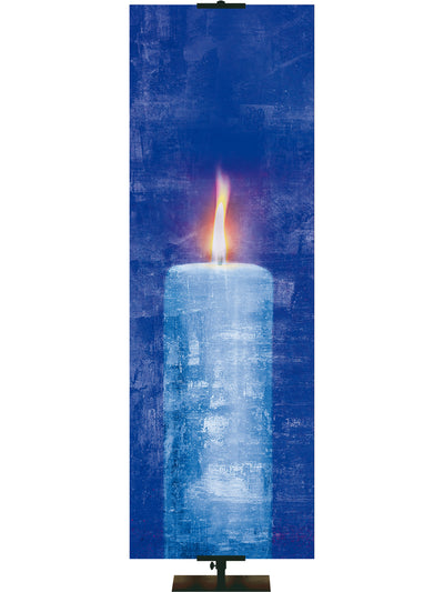 Custom Advent Artistry Candle Banner in 5 Color Options - Custom Advent Banners - PraiseBanners