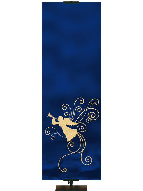 Custom Advent Foil Angel Banner-Right - Custom Advent Banners - PraiseBanners