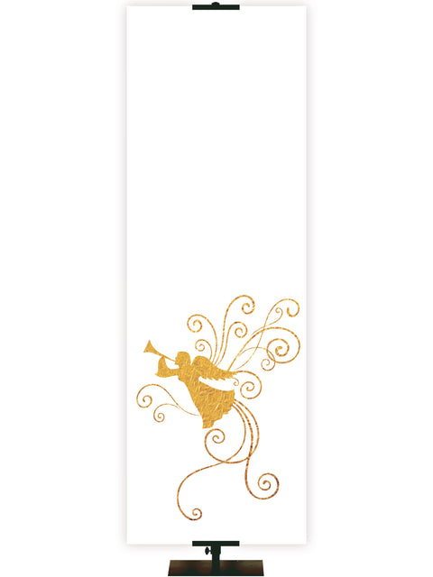 Custom Advent Foil Angel Banner-Right - Custom Advent Banners - PraiseBanners