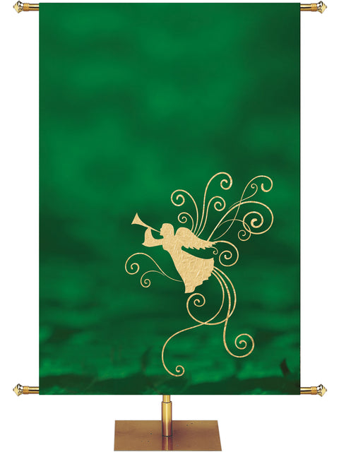 Custom Advent Foil Angel Banner-Right - Custom Advent Banners - PraiseBanners