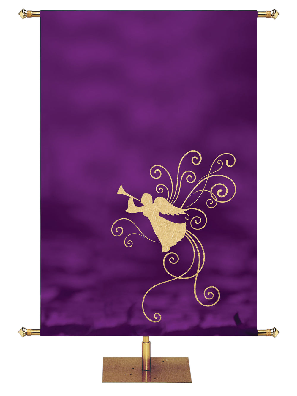 Custom Advent Foil Angel Banner-Right - Custom Advent Banners - PraiseBanners