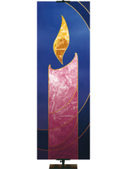 Custom Liturgical Advent Candle in 4 Color Options - Custom Advent Banners - PraiseBanners