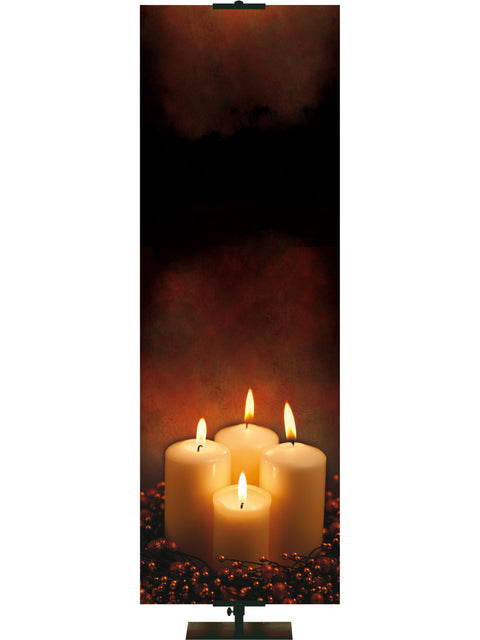 Advent Candles Custom Banner - Custom Advent Banners - PraiseBanners