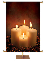 Advent Candles Custom Banner - Custom Advent Banners - PraiseBanners