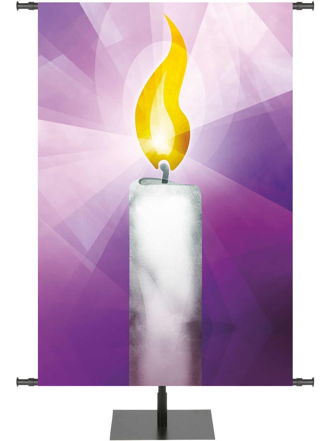 Custom Symbols of the Liturgy Advent Candle in 6 Color Options - Custom Advent Banners - PraiseBanners