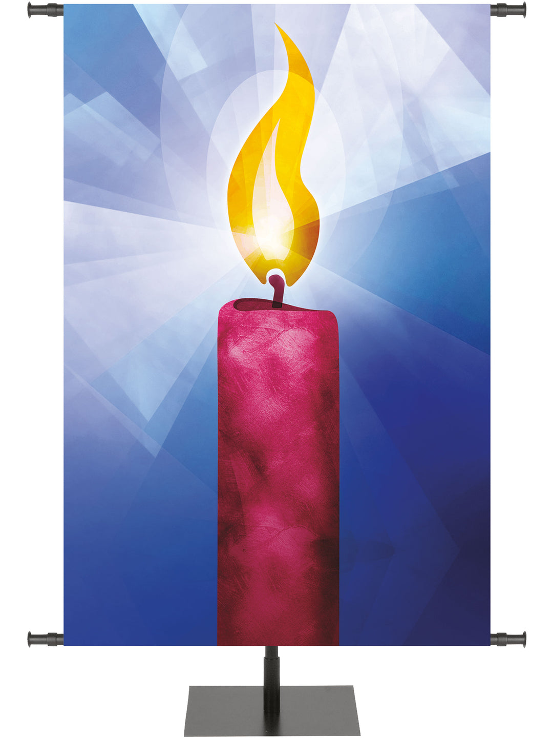 Custom Symbols of the Liturgy Advent Candle in 6 Color Options - Custom Advent Banners - PraiseBanners
